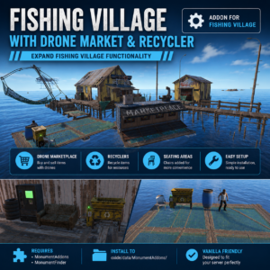 Fishing Village Addon – Drone Market & Recycler