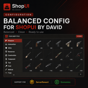 Rust David ShopUI – Ready Balanced Config