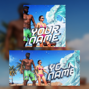 [PSD] Summer Vibes / Banner & Logo